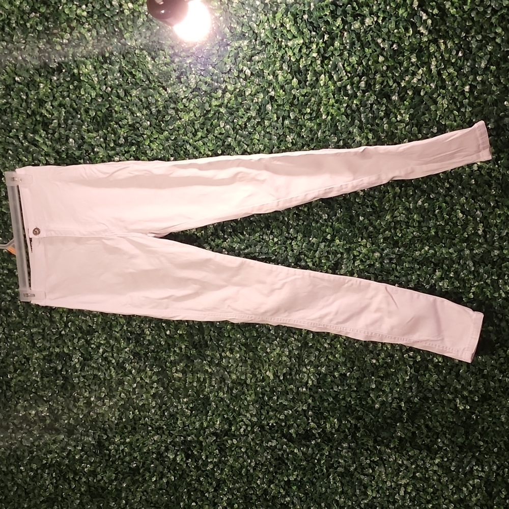 High Waist White Jeggings